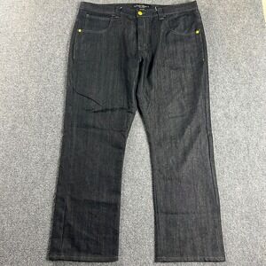 Raw Blue Jeans Mens 42/32 Denim Straight‎ Leg Cotton Blend Adults